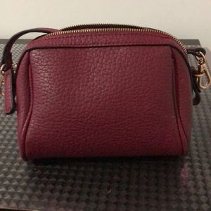 Red shoulder bag